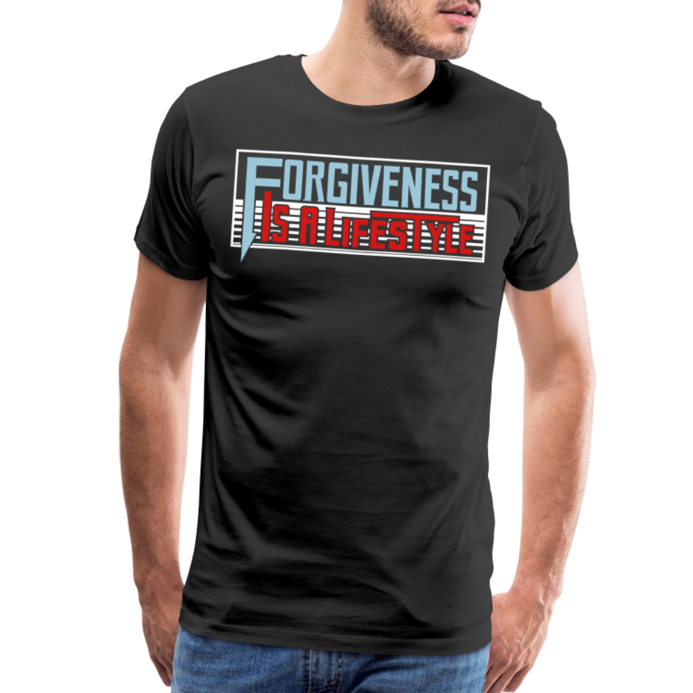 "Forgiveness Is A Lifestyle" Unisex Classic Black T-Shirt - black