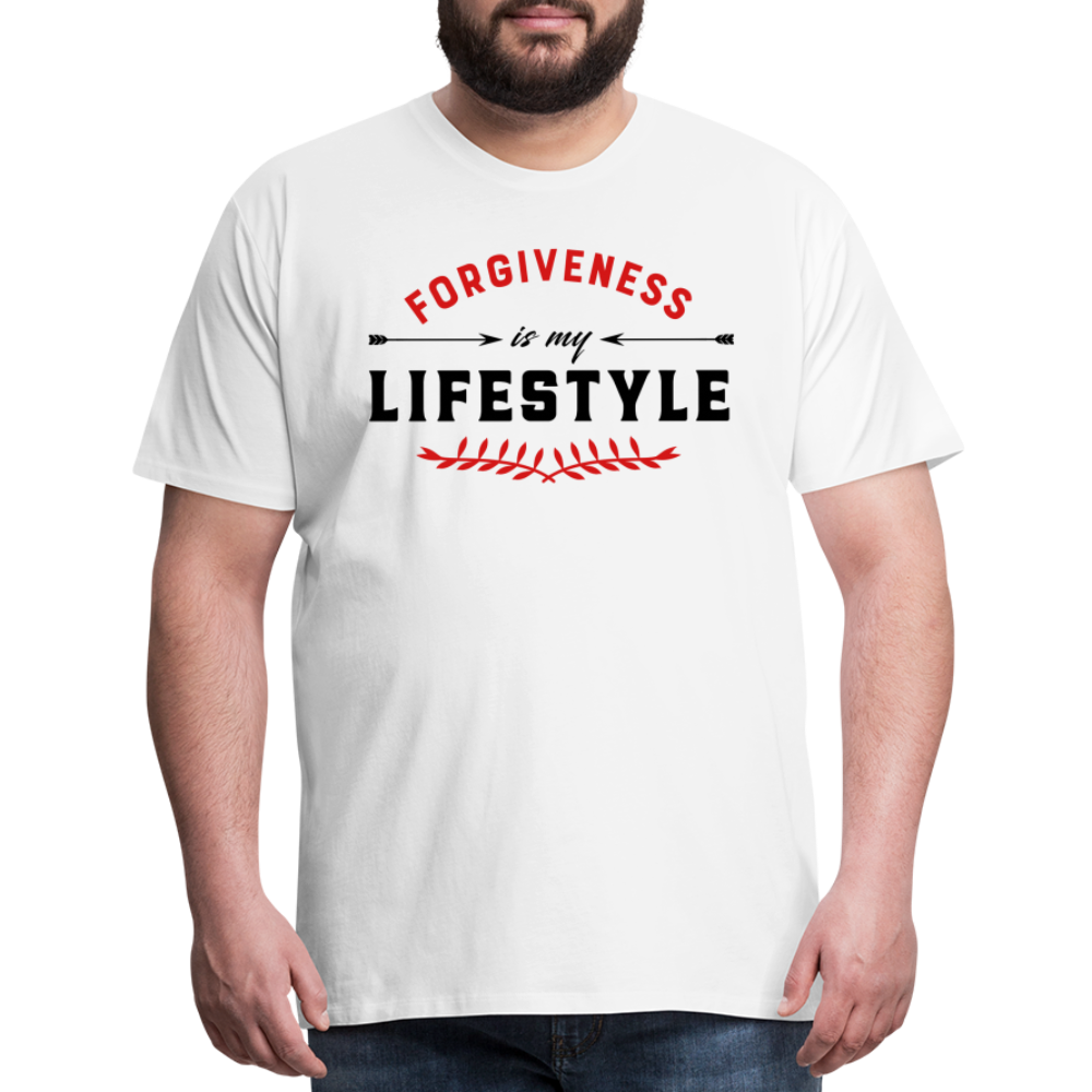 "Forgiveness is my Lifestyle" Unisex Classic White T-Shirt - white
