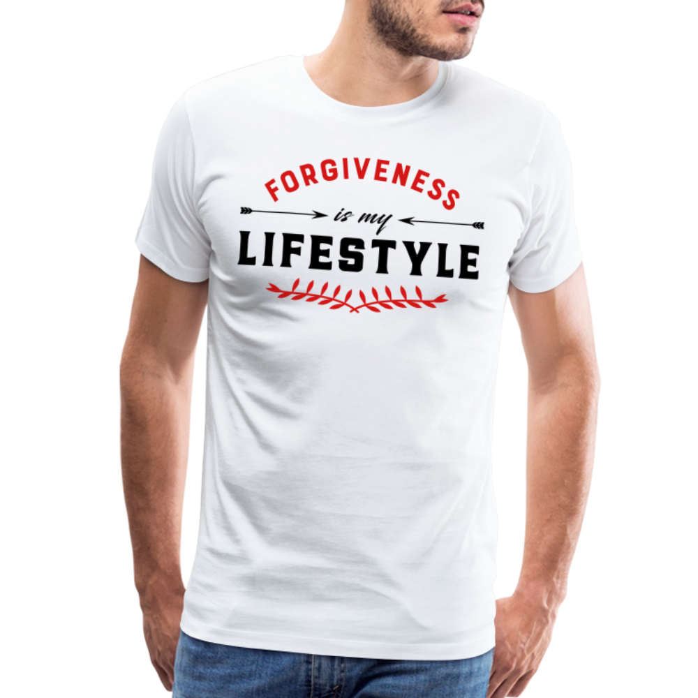 "Forgiveness is my Lifestyle" Unisex Classic White T-Shirt - white