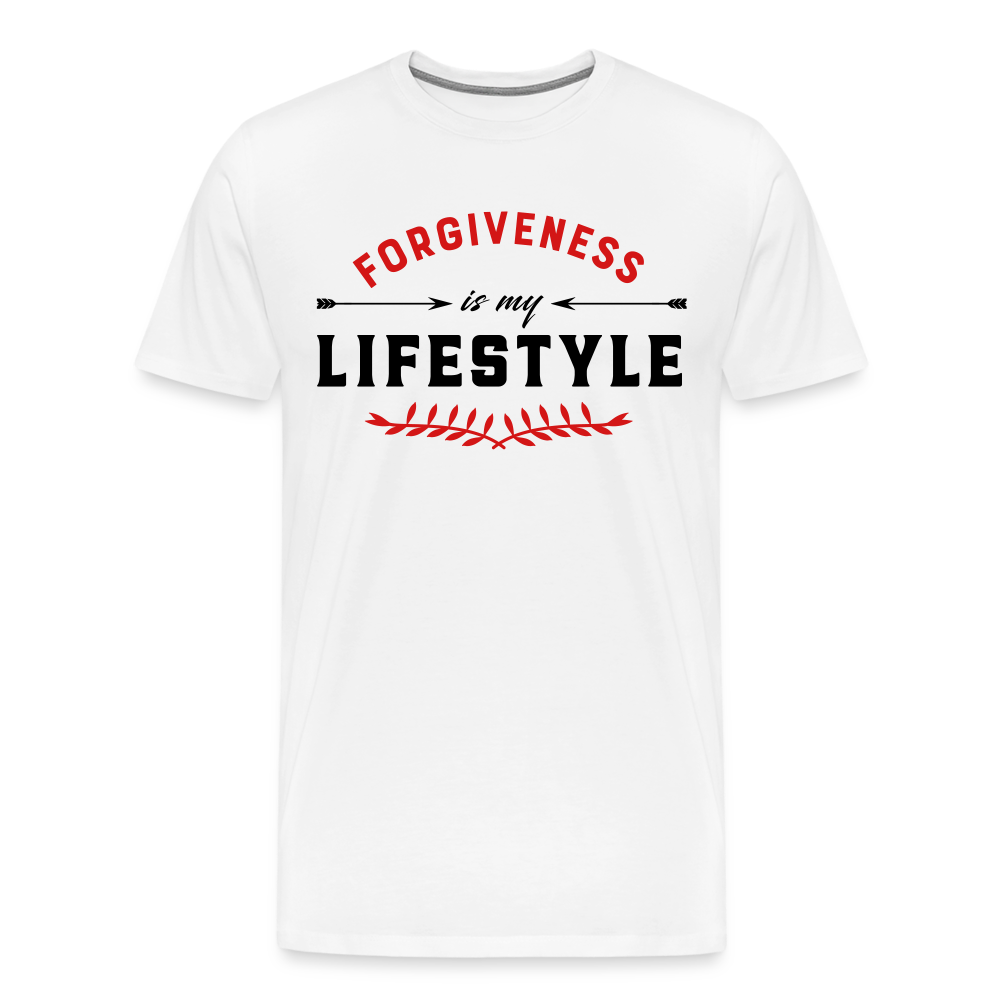 "Forgiveness is my Lifestyle" Unisex Classic White T-Shirt - white