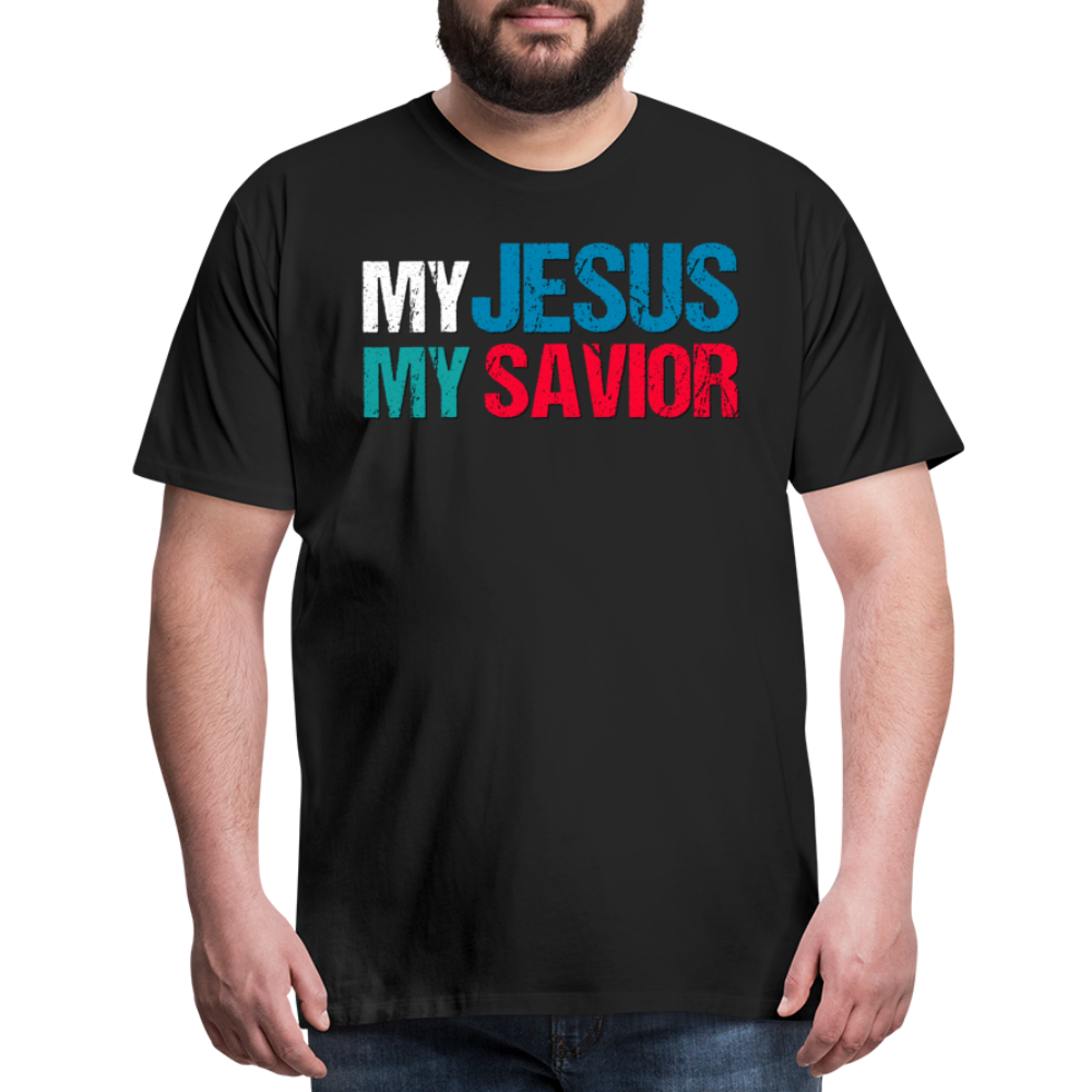 "My Jesus MY Savior" Unisex Classic Black T-Shirt - black
