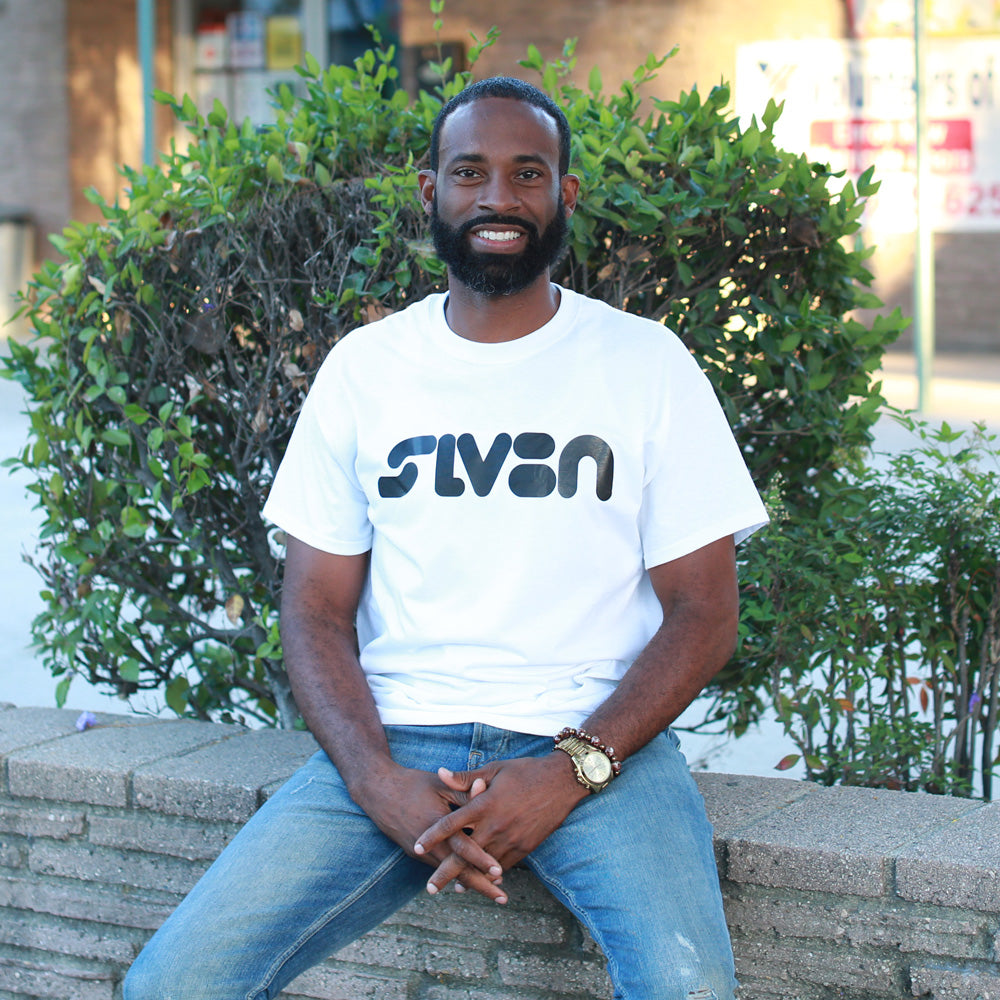 "SLV8N" Black Men's Short-Sleeve Unisex T-Shirt