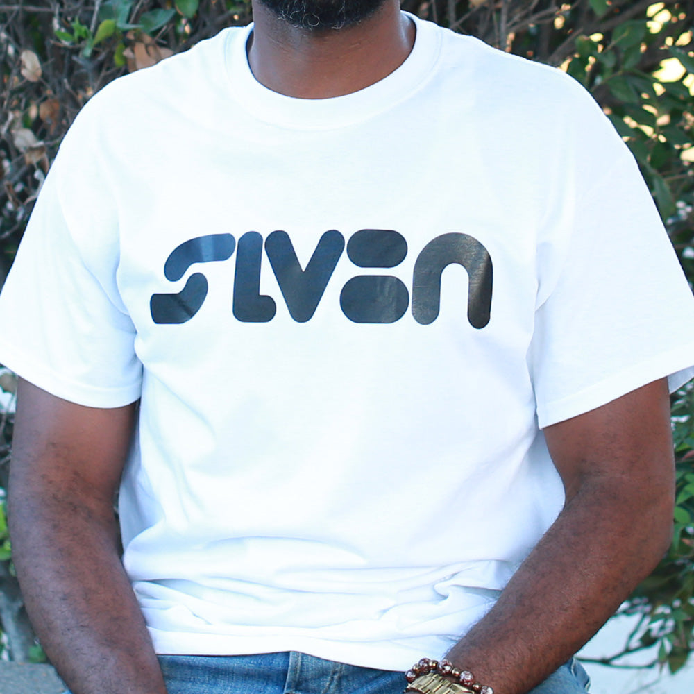 "SLV8N" Black Men's Short-Sleeve Unisex T-Shirt