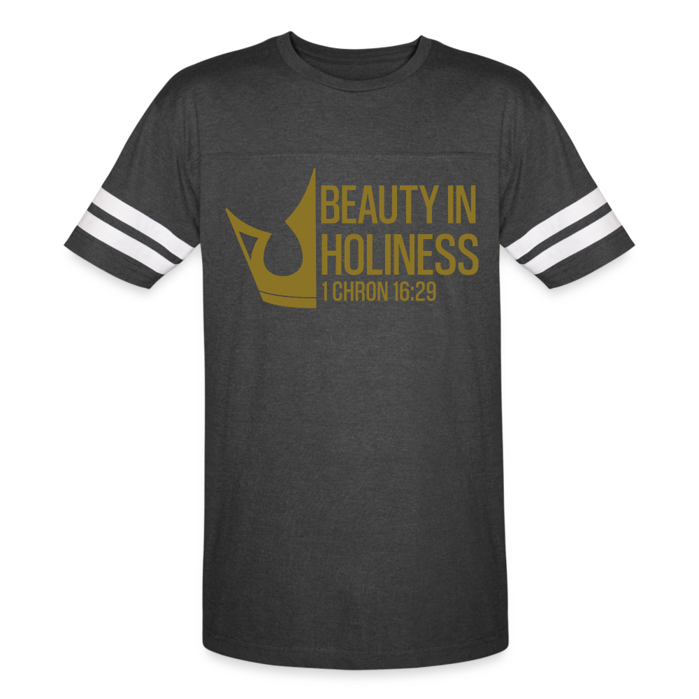 "Beauty in Holiness" Vintage Sport T-Shirt - vintage smoke/white