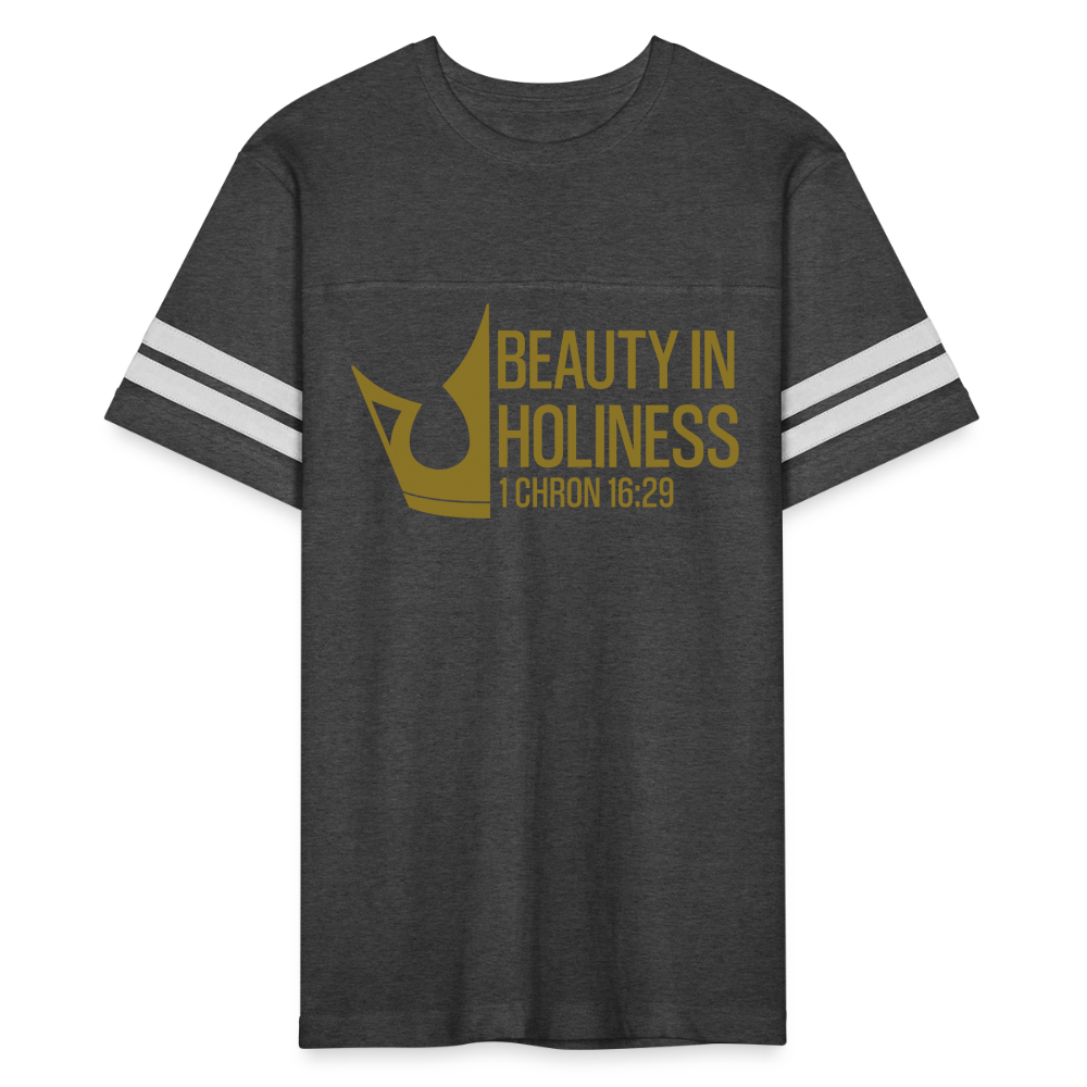 "Beauty in Holiness" Vintage Sport T-Shirt - vintage smoke/white