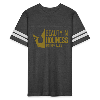 "Beauty in Holiness" Vintage Sport T-Shirt - vintage smoke/white