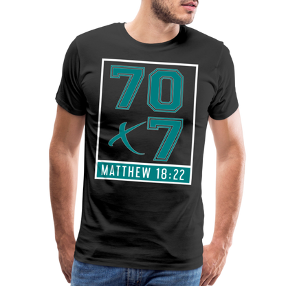 "70X7 " Unisex Classic Black T-Shirt - black