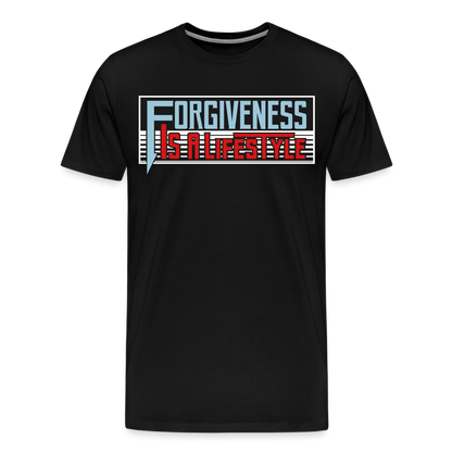 "Forgiveness Is A Lifestyle" Unisex Classic Black T-Shirt - black