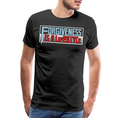 "Forgiveness Is A Lifestyle" Unisex Classic Black T-Shirt - black