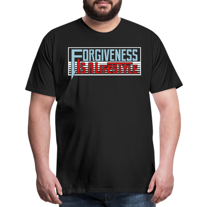 "Forgiveness Is A Lifestyle" Unisex Classic Black T-Shirt - black