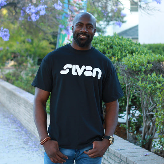 "SLV8N"  White Print Men's Premium T-Shirt